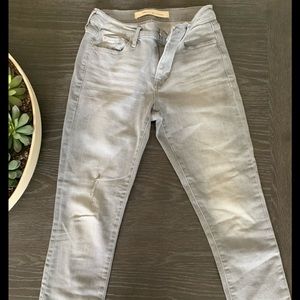 Gap Faded Gray Best Girlfriend Jeans Size 25